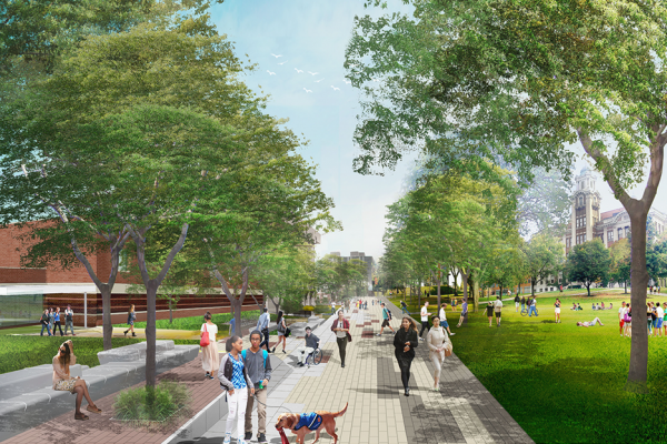 Promenade, east view, proposed