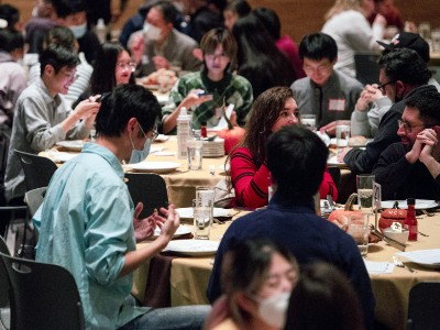 Students at tables