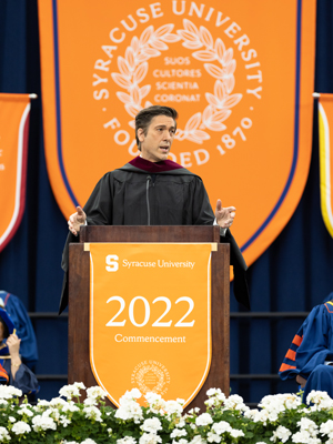 David Muir Commencement