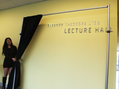 College of Law Creates the Eleanor Theodore L’52 Memorial Law Scholarship Fund and Names Lecture Hall in Her Honor