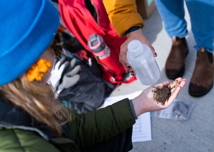 Food Studies Graduate Students Getting Their Hands Dirty at a ‘Living Agroecological Lab’