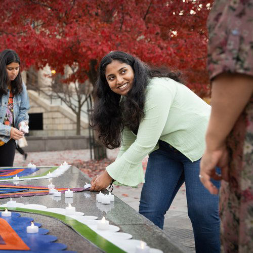 Students Experience Indian Art, Architecture Through Annual Diwali Festival on Campus