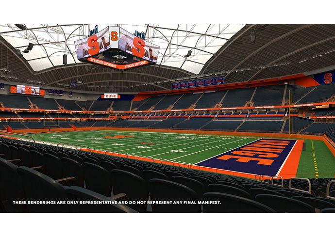 Transformation of JMA Wireless Dome Continues, University Readies Installation of New Seats, Other Enhancements
