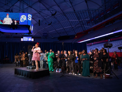 MLK Community Choir performs in Dome