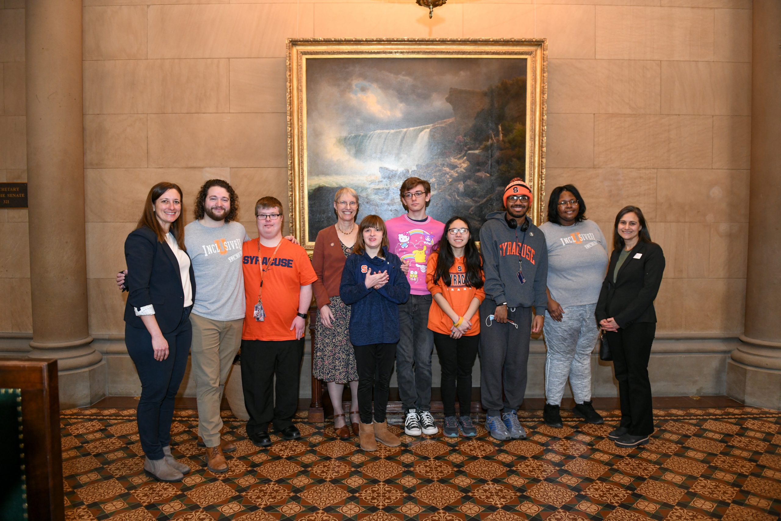 Group of students standing together