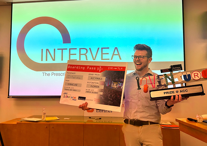 Aidan Mickleburgh ’23 G’23 Wins Syracuse University’s 2023 ACC InVenture Prize Competition Qualifier