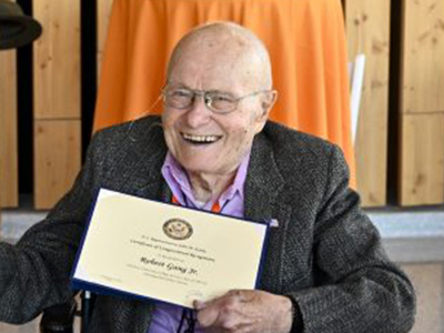Forever Orange Hometown Hero Robert L. Gang Jr. ’39, L’42 Passes Away at Age 104