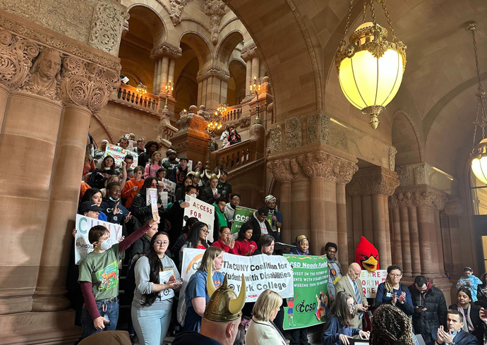 InclusiveU Students Advocate in Albany on Student Empowerment Day