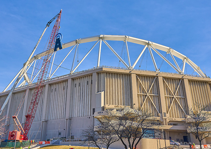 New Addition to Campus Skyline: JMA Wireless Dome Sign Installation to Begin