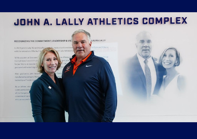 Ribbon Cutting Celebrates Opening of the John A. Lally Athletics Complex Entranceway