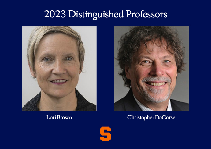 Lori Brown, Christopher DeCorse Named Distinguished Professors