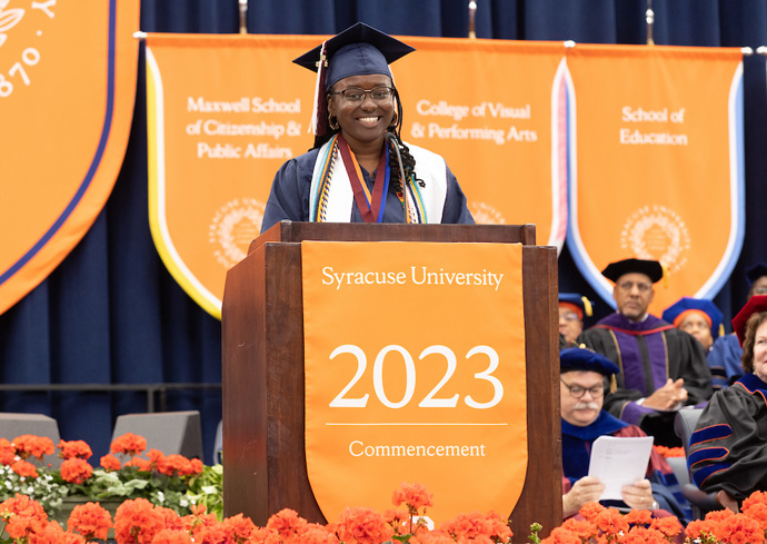 Student Speaker Chelsea D. Brown ’23 Addresses Fellow Graduates at Commencement 2023 (Video)