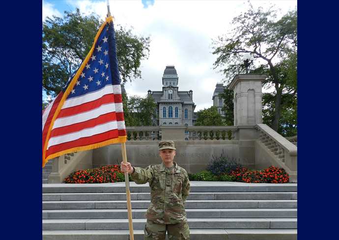 Air Force ROTC Cadet Emily Weaver ’24 Continues Family Tradition of Service