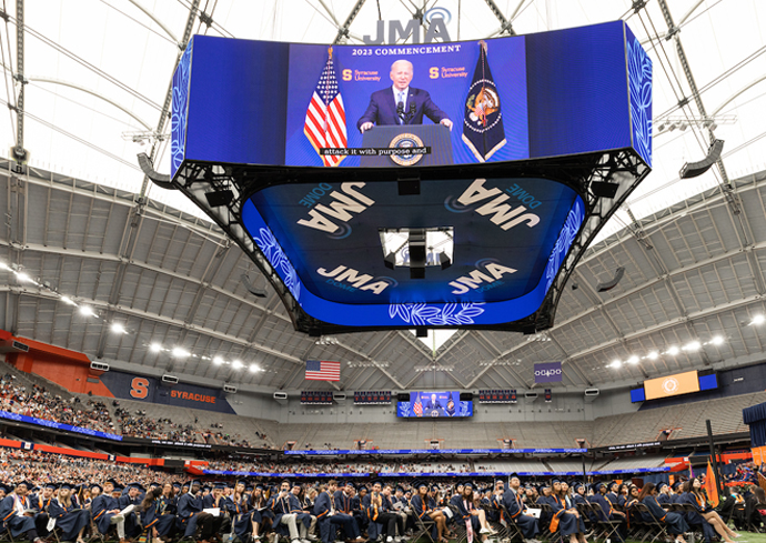 ‘You Represent the Best of Us!’: President Joseph R. Biden Jr. L’68 Delivers Surprise Remarks to Class of 2023 (Video)