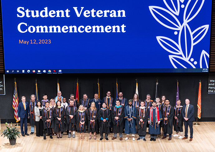 Office of Veteran and Military Affairs Celebrates Graduating Military-Connected Students
