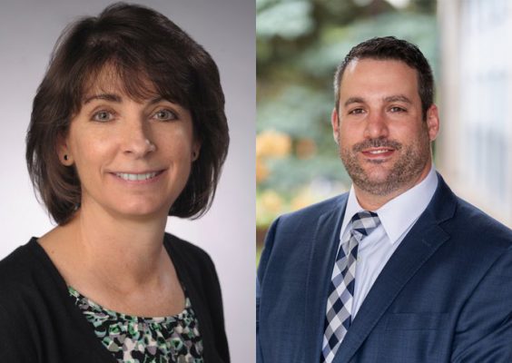 composite of heads for Kathleen Corrado and Michael Marciano