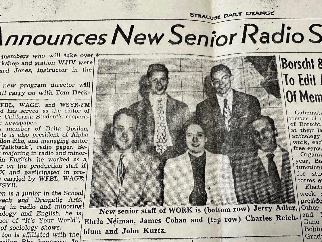 Charles Reichblum ’48: Original Voice of the Orange and Co-Founder of WAER