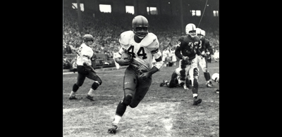 Football player wearing No. 44