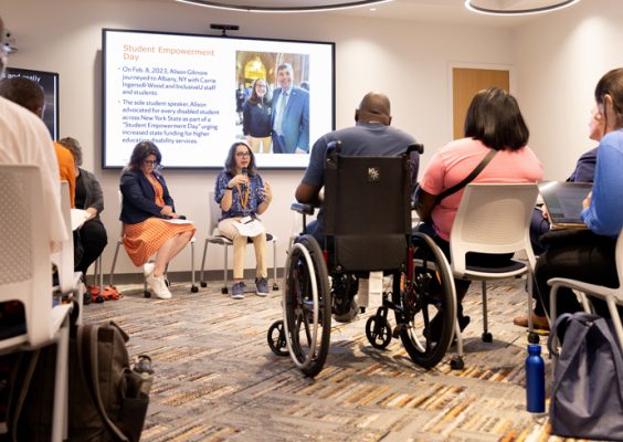 Participants hear from presenters at the inaugural DEIA Symposium.