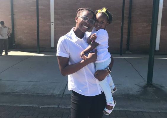 HDFS student Raven Campbell with cousin