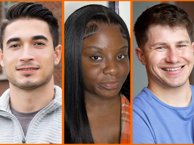 Three student veterans