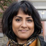 smiling person looking at camera
