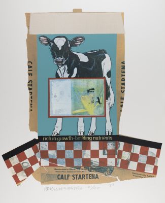 Collage with cow
