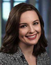 Woman smiling and looking forward