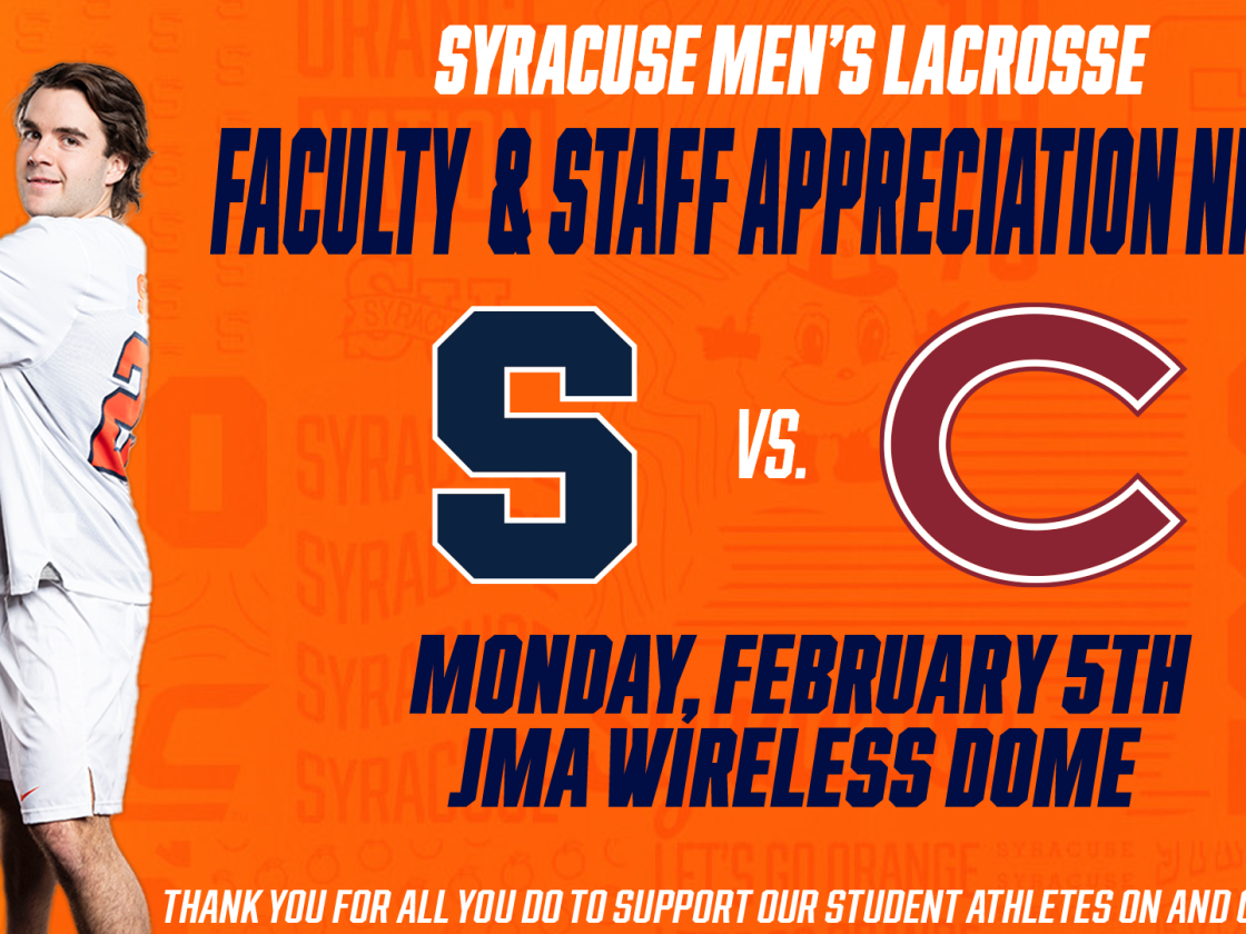 Faculty and Staff Appreciation Night at Men's Lacrosse Feb. 5