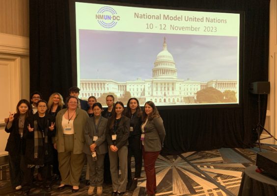 Model UN group from the Maxwell School
