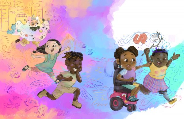 Joyful children--MLK art gallery
