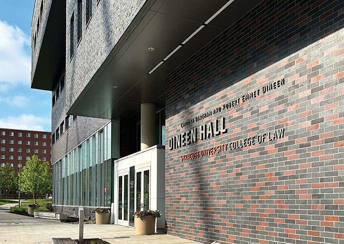 outside Dineen Hall