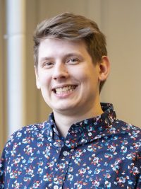 young man looking at camera