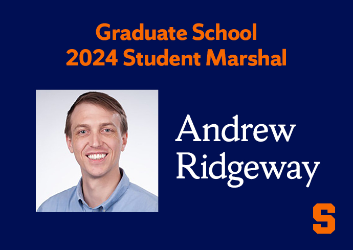 Graduate School Marshal Takes Community-Engaged Approach to Scholarship