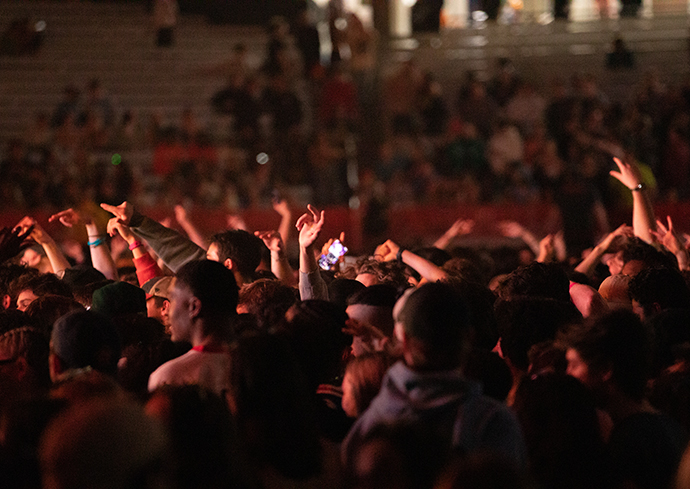people in Dome during concert