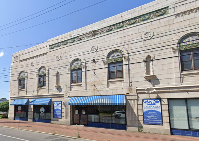 The exterior of the South Side Innovation Center