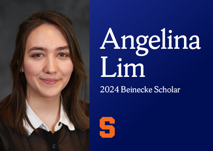 Graphic for Angelina Lim, 2024 Beinecke Scholar