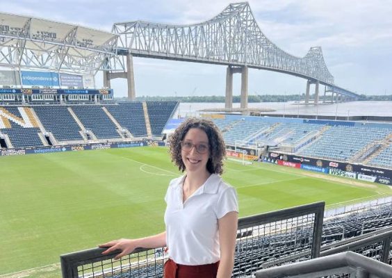 Sport Management student Livia McQuade on 2024 immersion trip to Philadelphia.