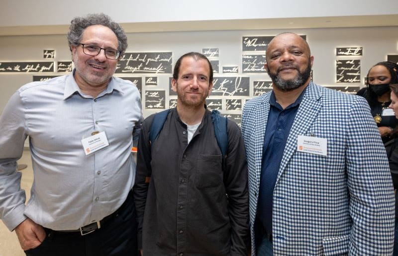 group of three men