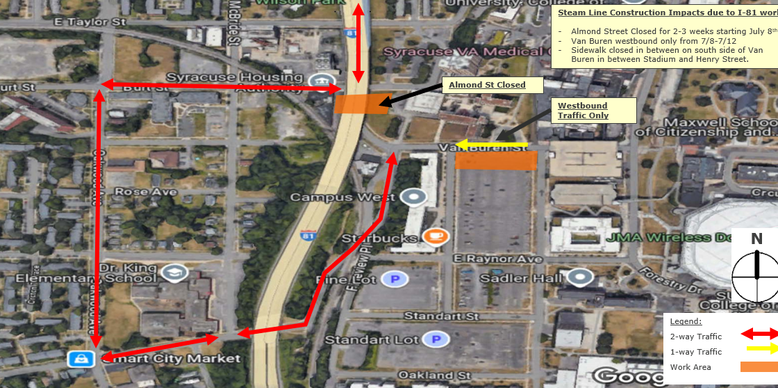 West Campus Construction Update: Mid- to Late July 2024