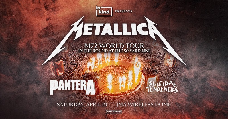 Metallica to Perform in JMA Wireless Dome in 2025