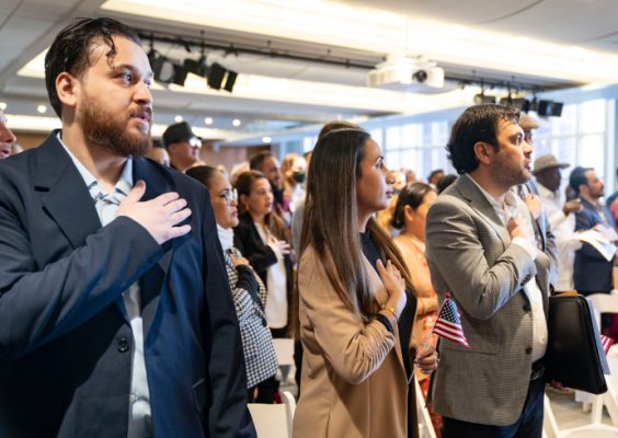 Maxwell Welcomes 41 New US Citizens—Including One of Its Own