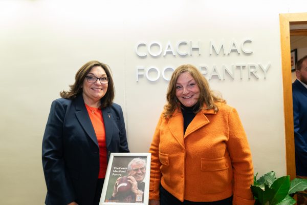 Coach Mac's daughters, Janet Sweeney and Maureen MacPherson