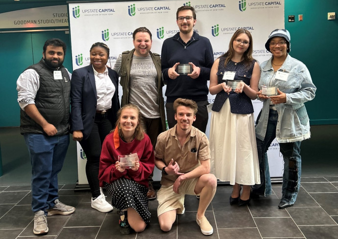 Syracuse University student winners in the New York Business Plan Competition