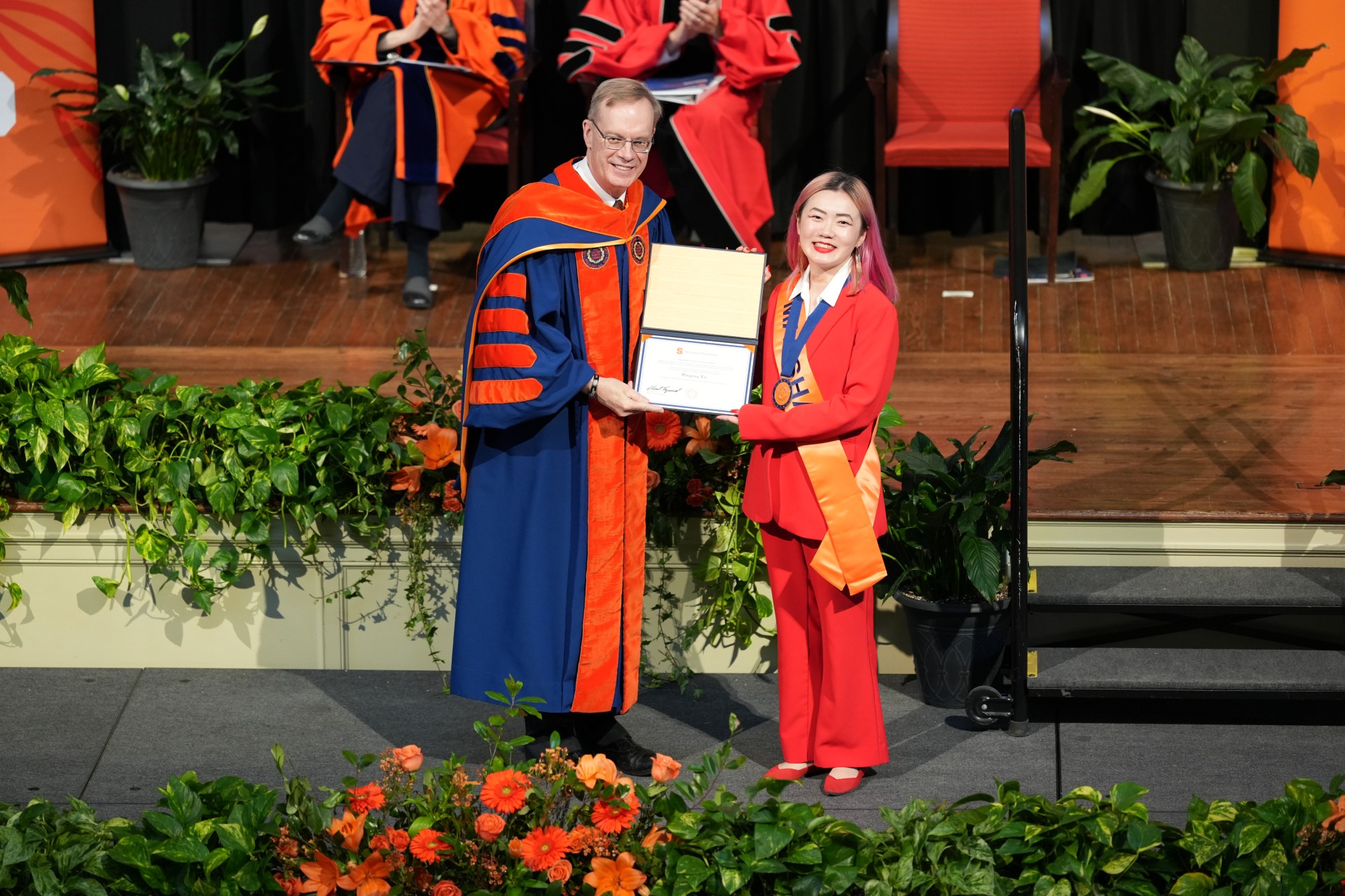 Quigyang Liu received the Chancellor's Citation for Excellence in Student Research (graduate)