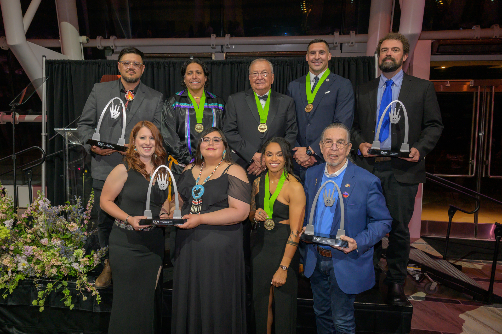 First American Museum Award recipients and inductees into American Indian Athletic Hall of Fame.